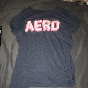 Navy blue and pink Aeropostale shirt